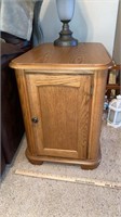 Oak End Table 26x18x23 Heavy Contents Not