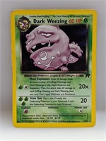 2000 Pokemon Team Rocket Dark Weezing Holo Damaged