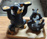 2 BLACK BEAR FIGURES