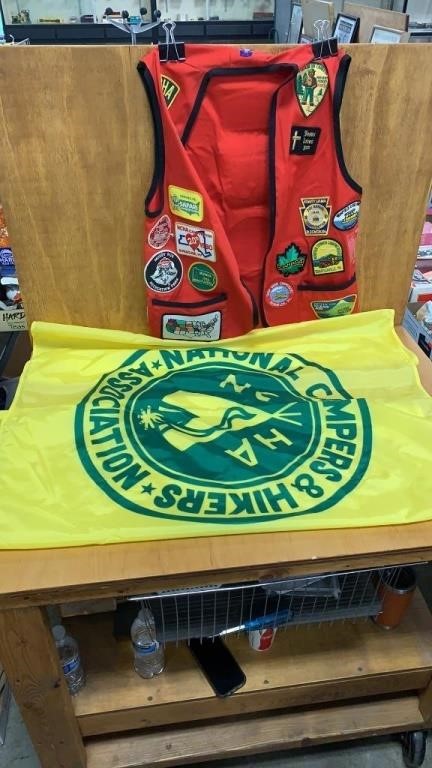 Vest w/Local Scout Patches and Campers & Hikers