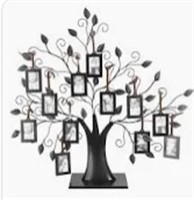 Photos Display Tree, 1pc Black Metal Family