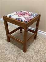 Handcrafted Stool, 14" square x 17” tall