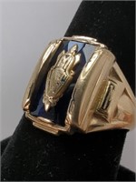 1951 10Kt Gold Jostens Class Ring Size 9.5 ,