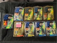 9 NIB STAR WARS POWER OF THE FORCE ACTION FIGURES