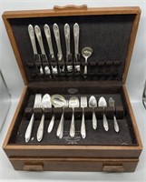 50pc Overture National Sterling Silver Flatware