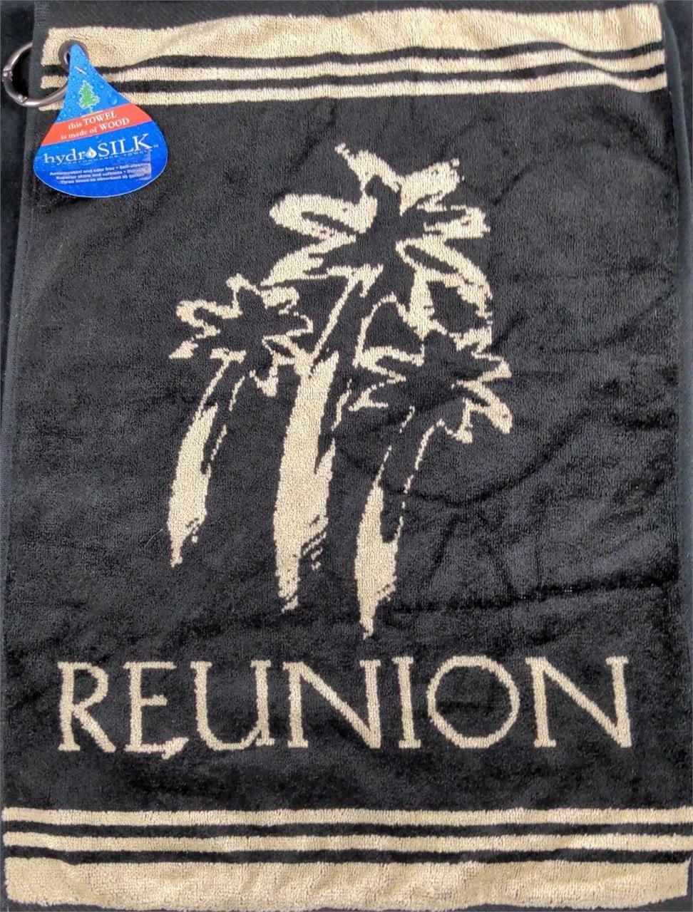 Reunion Golf Course Golf Towel Hydro Silk