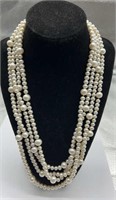 Tiffany 88in long pearl necklace
