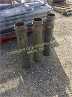 (3) MILITARY CYLINDER CONTAINERS