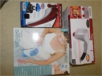 2 Massagers and Bath Spa