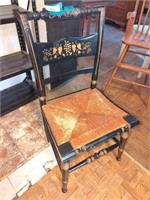 Vintage chair with cane seat