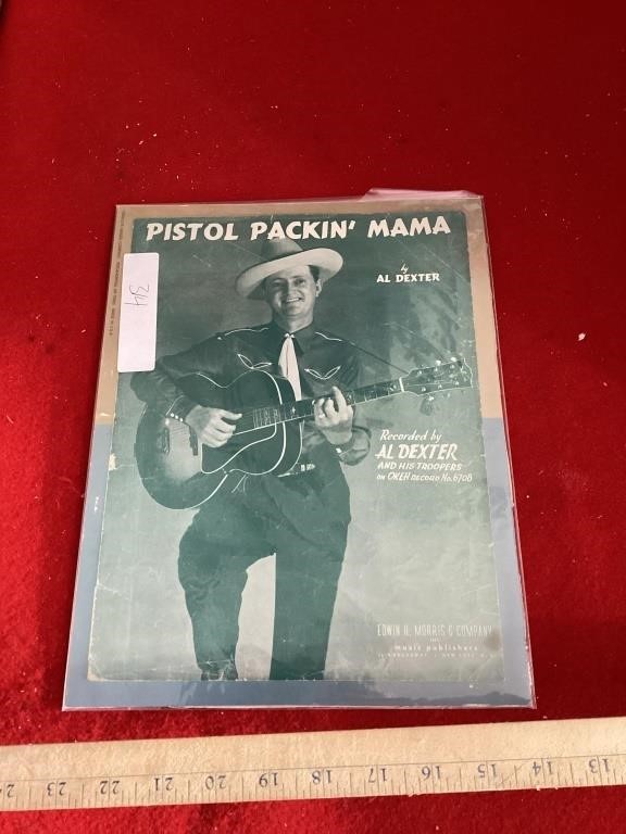 Pistol Packing Mama By Al Dexter Sheet Music
