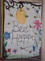 Bee Happy Outdoor Flag