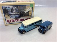 Corgi Strathblair Bedford Coach and Van