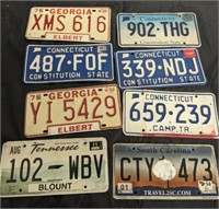 GROUP OF LICENSE PLATES