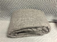 Grey Twin Fleece Blanket