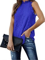 Berryou Women Lace Crochet Hollow Out Tank Tops