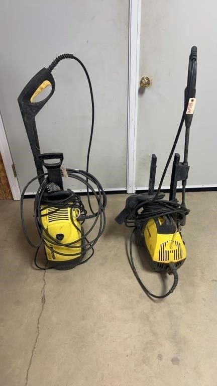 Two KARCHER Electric Pressure Washers