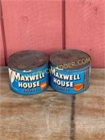 Maxwell House coffee tins