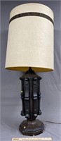 Mid Century Modern Style Wooden Table Lamp
