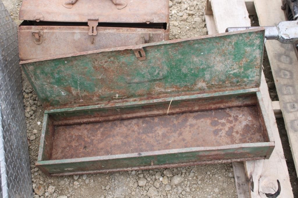 Vintage metal tool box