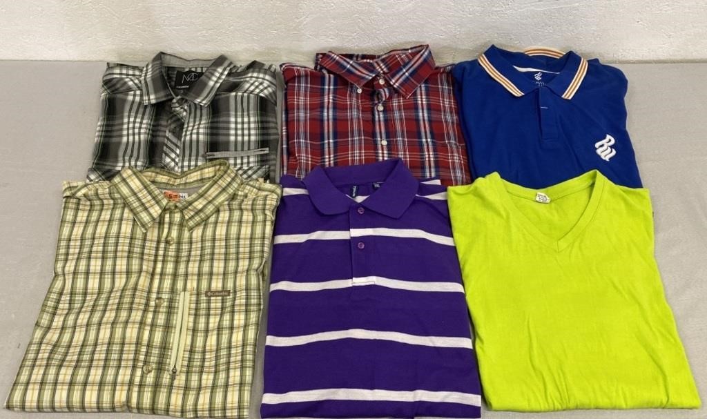 6 Assorted Men’s Shirts Size 3XL