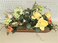 Decorative Floral Centerpiece with Birds & Eggs