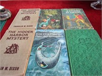 (6)Vintage books hardy boys, tom swift.