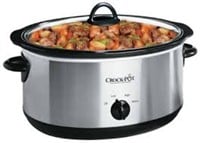 Oval Slow Cooker With Removable Crock, Stainless
