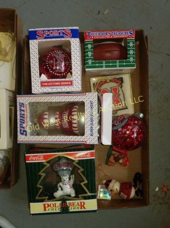 Box of Husker Ornaments | Live and Online Auctions on HiBid.com