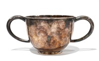 Chinese Silver Cup w. Two Handles