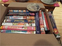 Box of VHS Movies