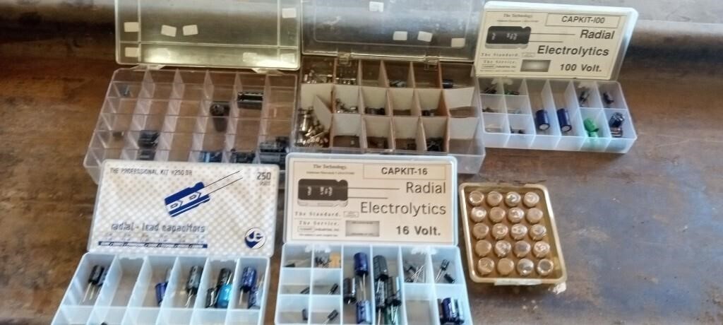 Lot of Electronics Capacitors, Fuses, & more.