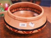 Artisans 6" wooden bowl marked  David E. Behl