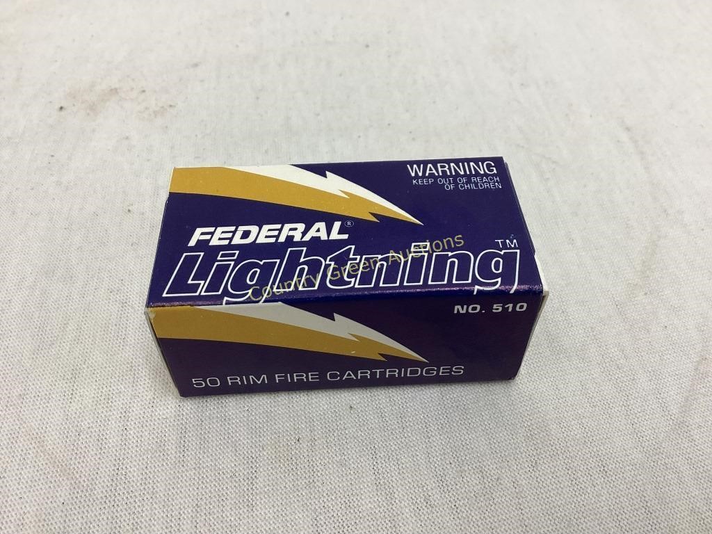Federal Lightning 50 Rim .22 Cartridges