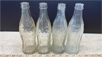 4 Vintage Coca-Cola Bottles