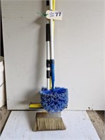 Assorted Brooms and Handles