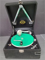 Antique Nitto Phonograph, Key, Needle & Crank