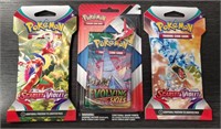 (3) Sealed Pokémon Booster Packs w/ Pin #3