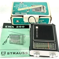 Radio am/fm portatif STRAUSS EWA 200 *