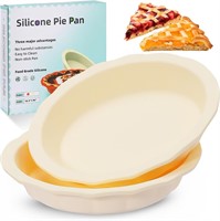 Silicone Pie Pans Dishes for Baking, 9inch