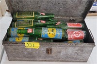 Tool box w/ collectible 7UP bottles