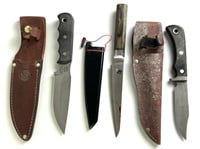 Knives of Alaska & Shun Carbon Butcher Knife.