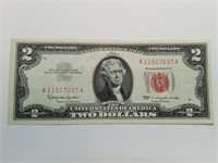 OF) High grade 1963 $2 Red Seal note