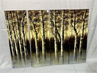 4 Forest Theme Decorative Wall Canvas