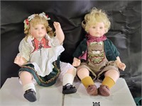 Danbury Mint Hansel & Gretal Dolls