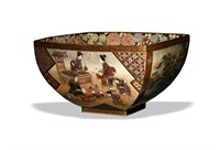 Fine Japanese Shimazu, Yasuda Satsuma Bowl, Meiji