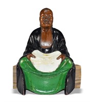 Japanese Iron Buddhist Monk