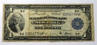1918 $ 1 NATIONAL CURRENCY NEW YORK