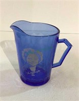 Hazel atlas Shirley Temple cobalt blue creamer
