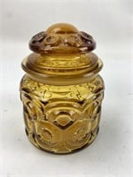 Vintage L.E. Smith Moon & Stars Lidded Jar